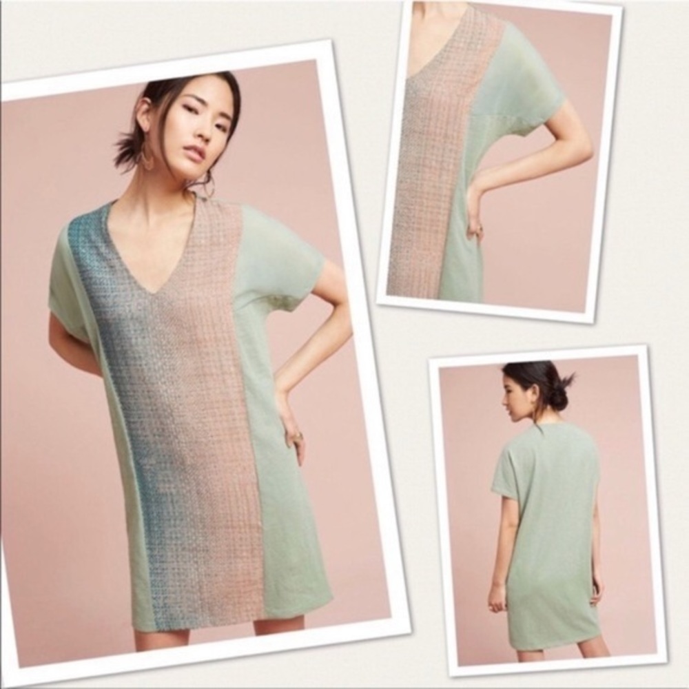 Anthro Akemi + Kin Hanselle Coccoon green dress